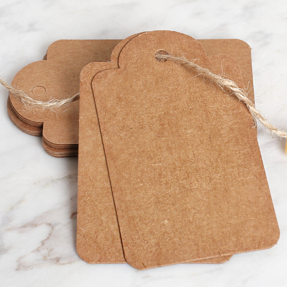 Loren 10'lu Kraft Etiket ve Klipsli Etiket İpi