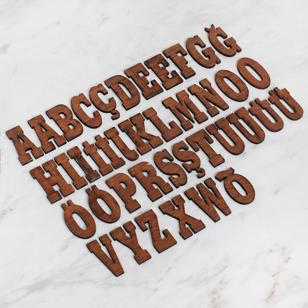 Loren Ahşap Harf Seti 40'lı