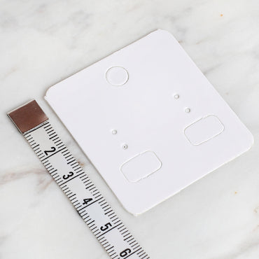 Loren 25'li Beyaz Takı Küpe Kartı