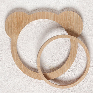 Loren Crafts Ayıcık Figürlü Ahşap Punch Kasnağı