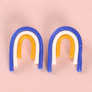 Clotho El Yapımı Nazar Boncuğu Mavi Küpe