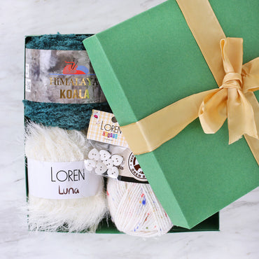 Loren Crafts 24x24x6 cm Yeşil Kare Kutu