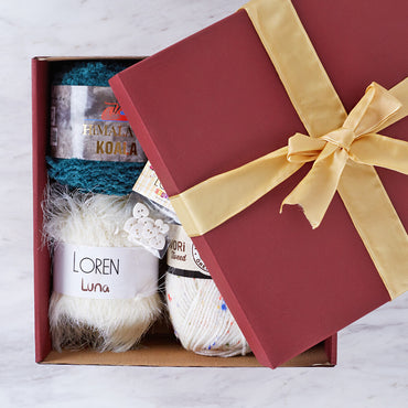 Loren Crafts 26x27x10 cm Bordo Kare Kutu