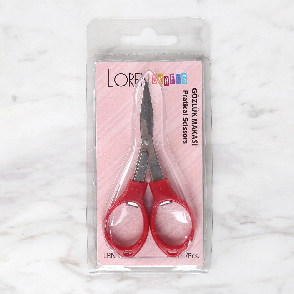 Loren Crafts Gözlük Makas Kırmızı LRN - 073