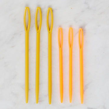 Loren Crafts Plastik 6'lı Yün İğnesi Sarı-Turuncu LRN - 334