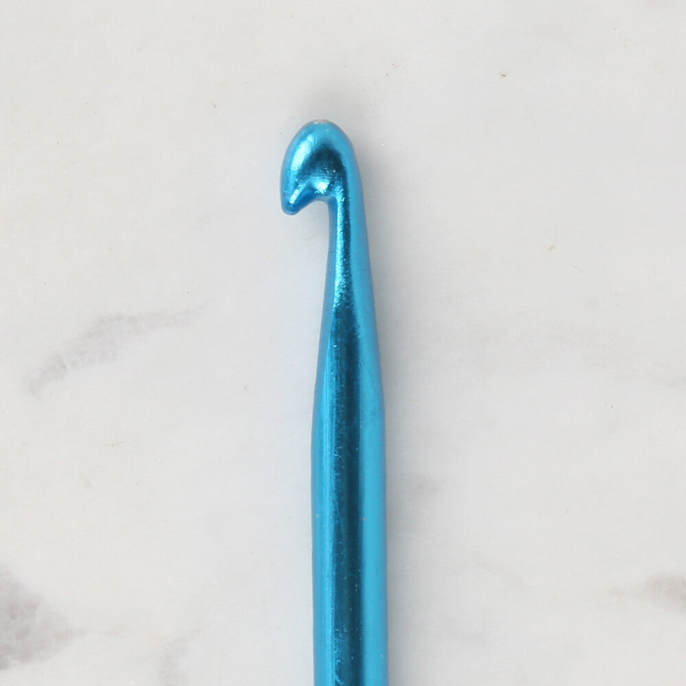 Loren Crafts 6 mm 35 cm Mavi Renkli Metal Gagalı Örgü Tığ - LRN327