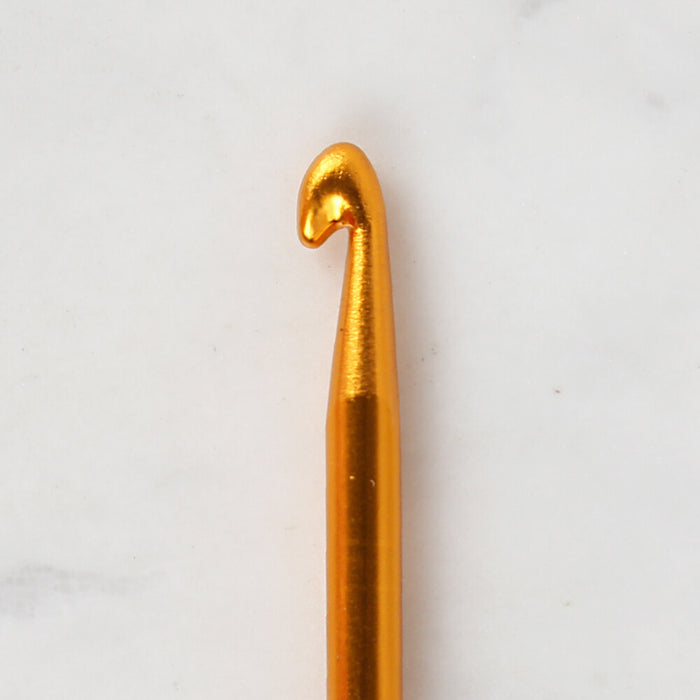 Loren Crafts 6 mm 35 cm Sarı Renkli Metal Gagalı Örgü Tığ - LRN327