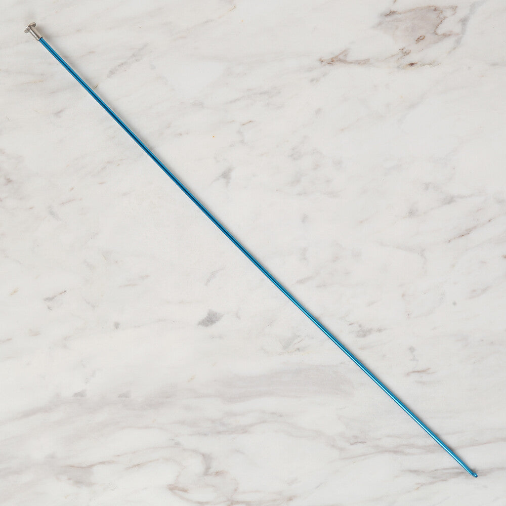 Loren Crafts 2,5 mm 35 cm Mavi Renkli Metal Gagalı Örgü Tığ - LRN327