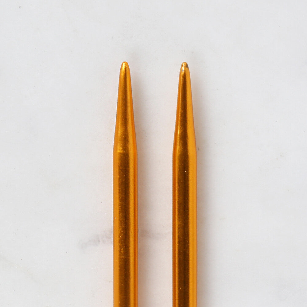 Loren Crafts 5 mm 35 cm Sarı Metal Örgü Şişi - LRN320