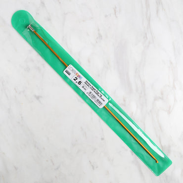 Loren Crafts 2,5 mm 25 cm Sarı Metal Gagalı Örgü Tığ - LRN325