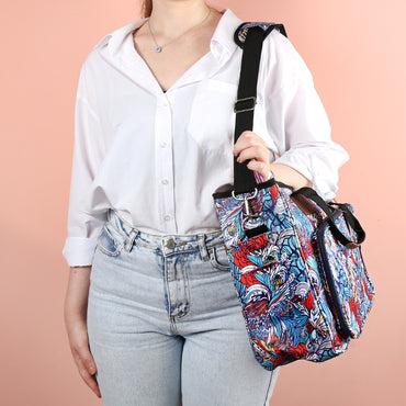 Loren Desenli Örgü Çantası