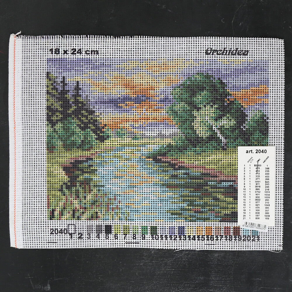 ORCHİDEA 18x24 cm Baskılı Goblen 2040