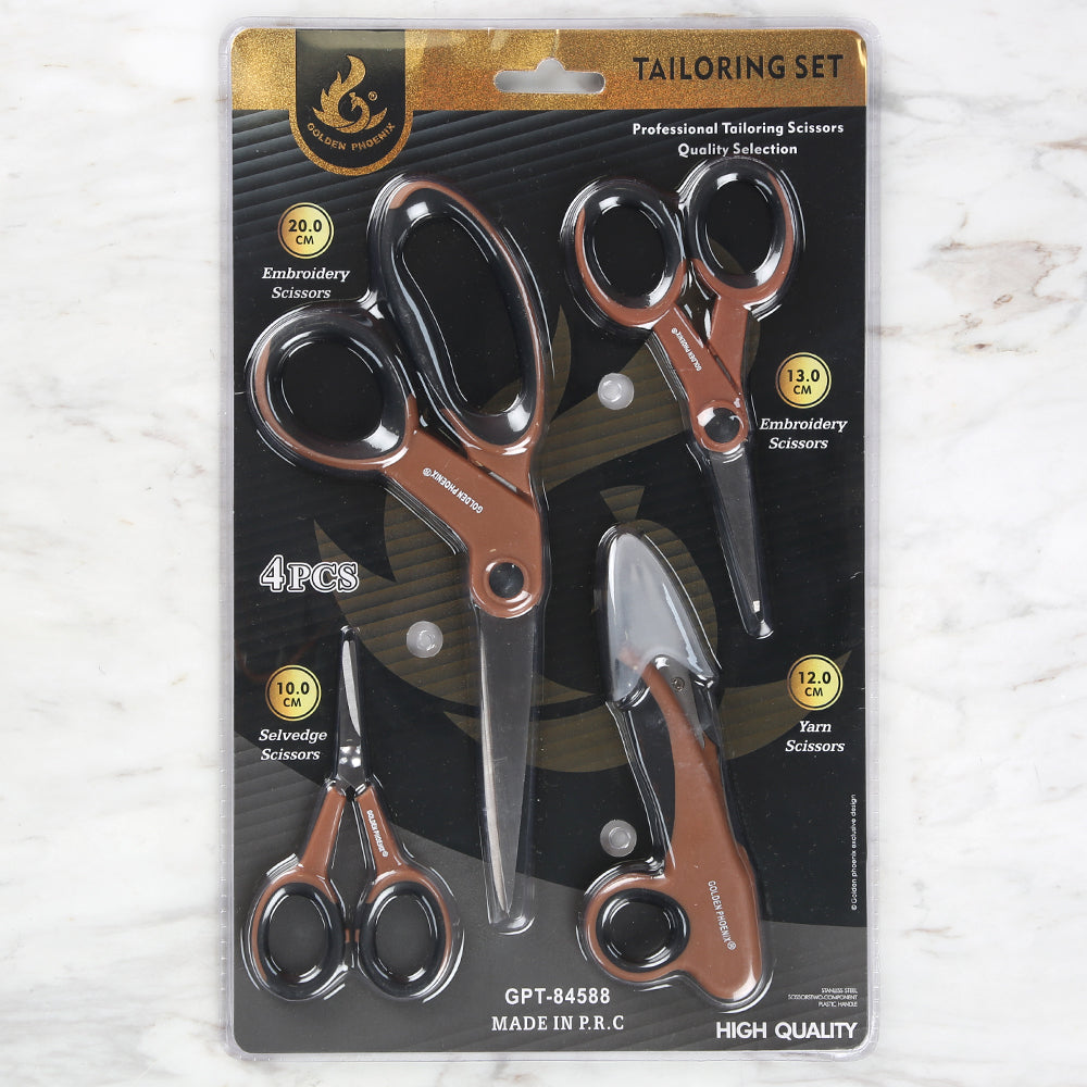 Golden Phoenıx Makas Seti Kahverengi GPT:84588