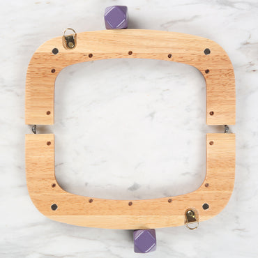 Akçaylar Mor Boncuklu Ahşap Çanta Bursu