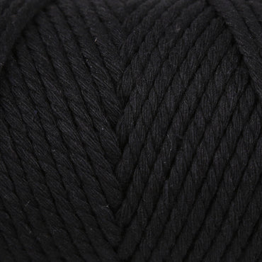 Loren Decor Slim 3 Büküm Makrome İpi Siyah - L006