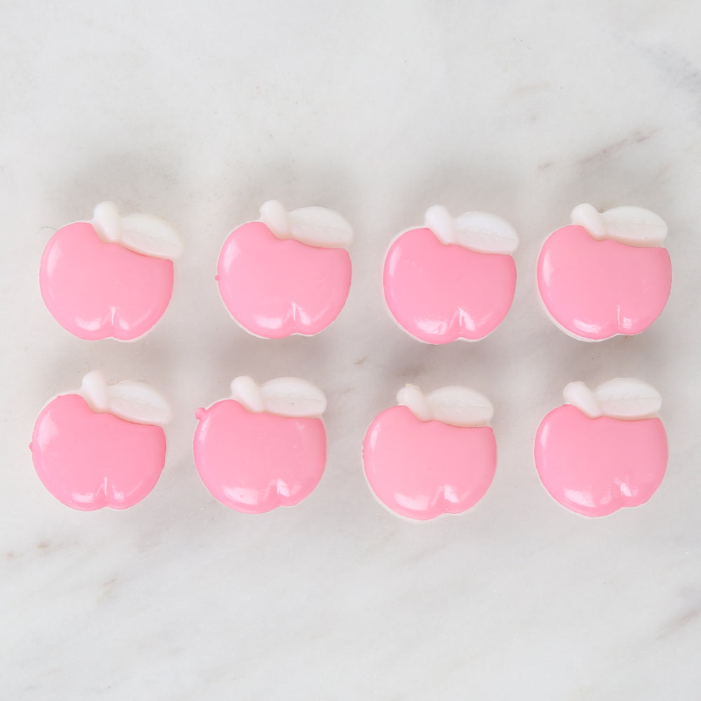 Loren Crafts 8'li Pembe Elma Düğme - 3004