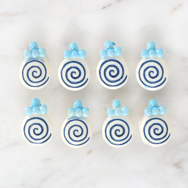 Loren Crafts 8'li Mavi Şeker Düğme - 3026