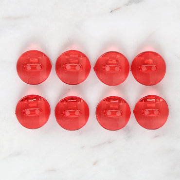Loren Crafts 8'li Kırmızı Düğme - 3063
