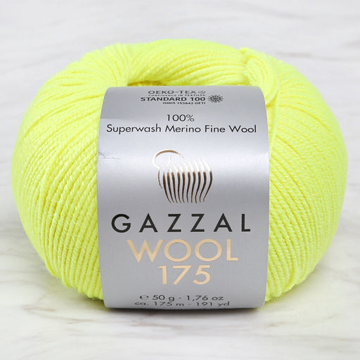 Gazzal Wool 175 50gr Neon Sarı El Örgü İpi - 353