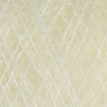 Gazzal Super Kid Mohair Krem 25 Gr El Örgü İpi - 64408