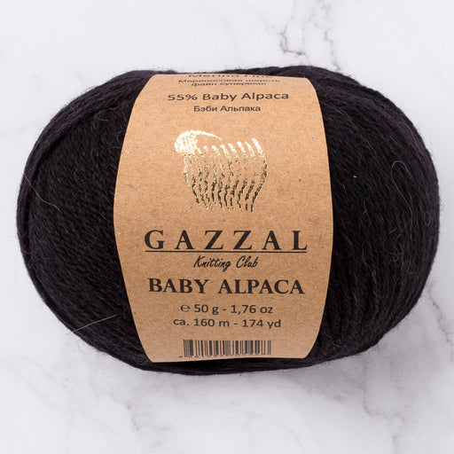 Gazzal Baby Alpaca Siyah El Örgü İpi - 46000