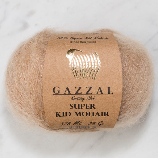 Gazzal Super Kid Mohair Bej El Örgü İpi - 61251