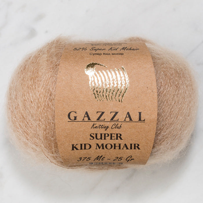 Gazzal Super Kid Mohair Bej El Örgü İpi - 61251