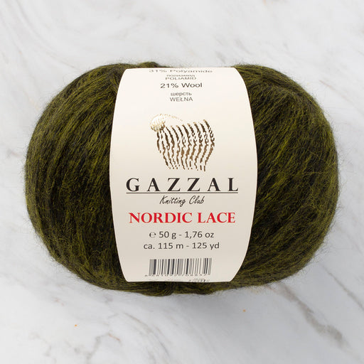Gazzal Nordic Lace Koyu Yeşil El Örgü İpliği - C5010