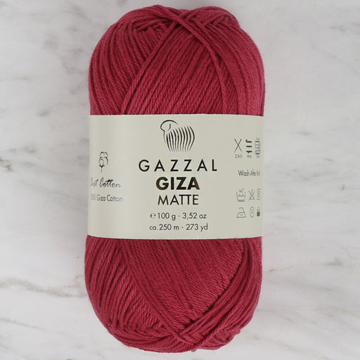 Gazzal Giza Matte Kırmızı El Örgü İpi - 5587