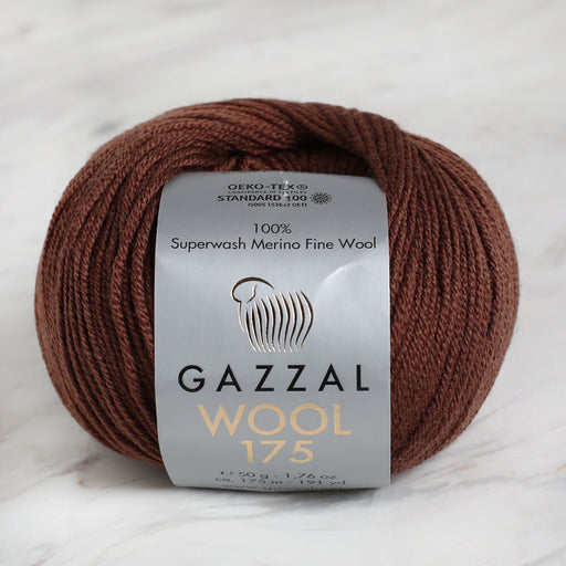Gazzal Wool 175 50gr Kahverengi El Örgü İpi - 309