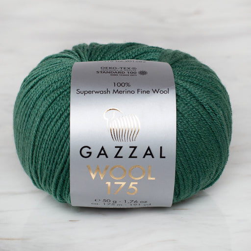Gazzal Wool 175 50gr Yeşil El Örgü İpi - 318