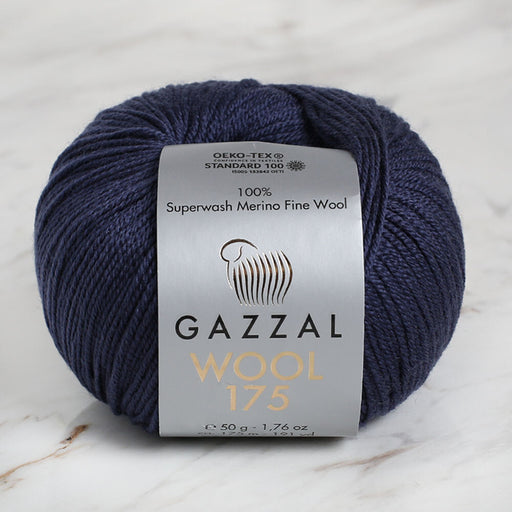 Gazzal Wool 175 50gr Lacivert El Örgü İpi - 326
