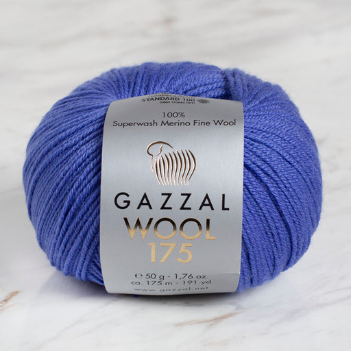 Gazzal Wool 175 50gr Mavi El Örgü İpi - 336