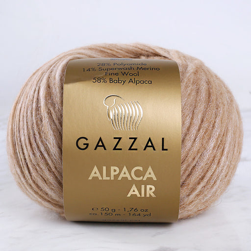 Gazzal Alpaca Air Sütlü Kahve El Örgü İpi - C:75