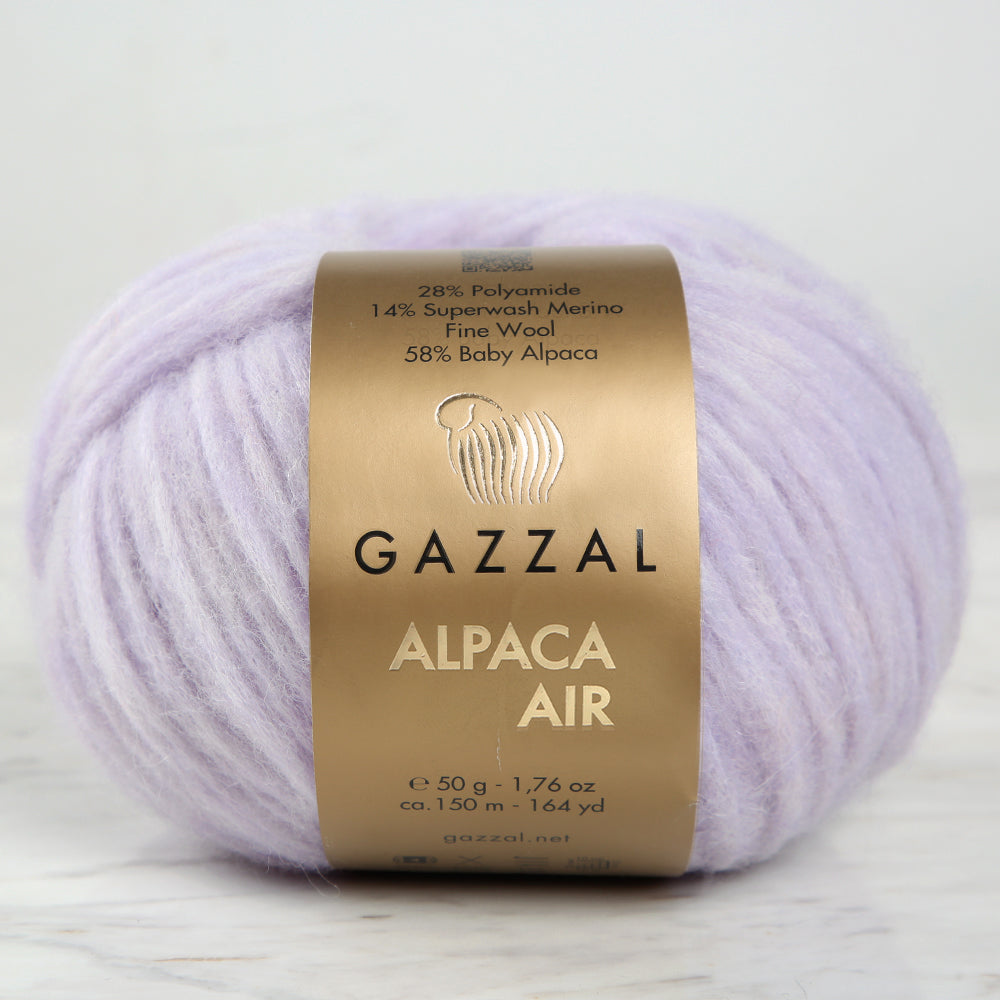Gazzal Alpaca Air Lila El Örgü İpi - C:88