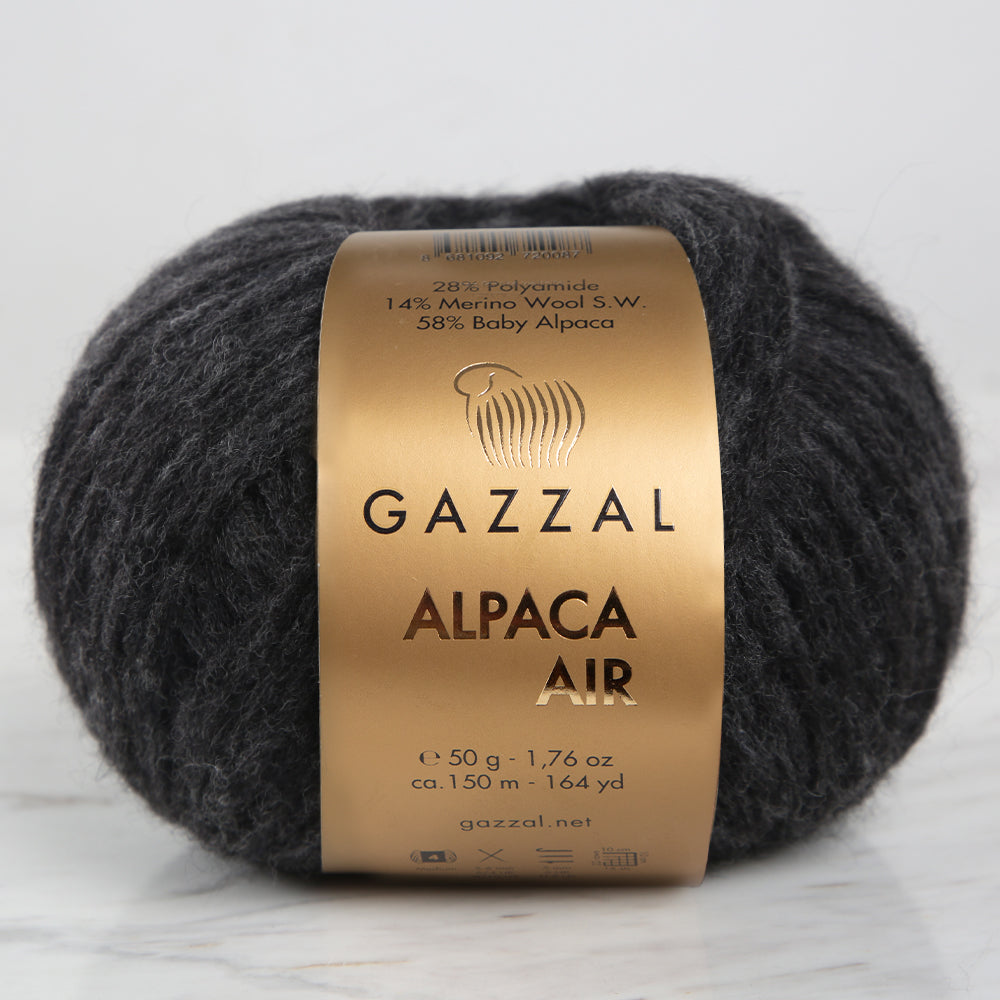 Gazzal Alpaca Air Füme El Örgü İpi - C:96