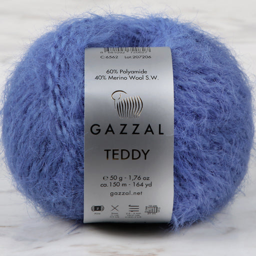 Gazzal Teddy Mavi El Örgü İpi - 6562