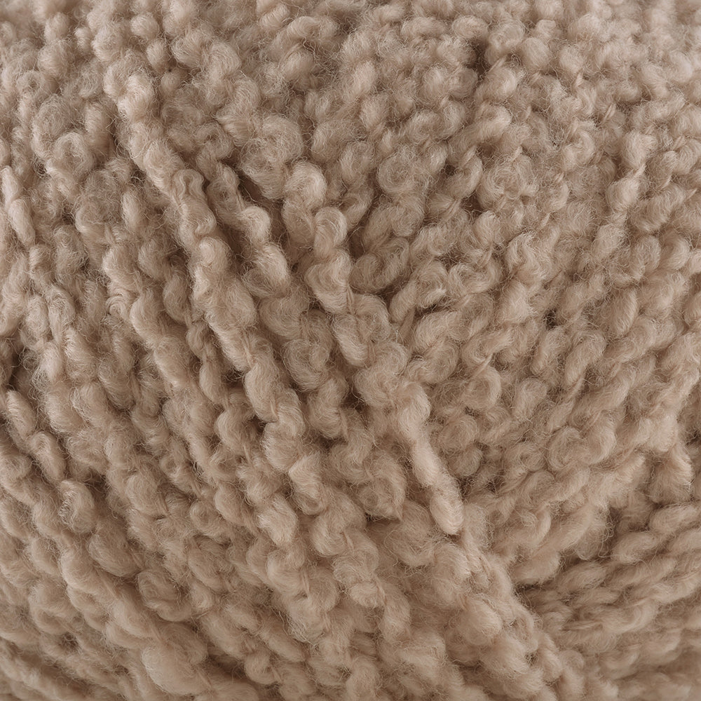 Gazzal Merino Boucle Bej El Örgü İpi- 3765
