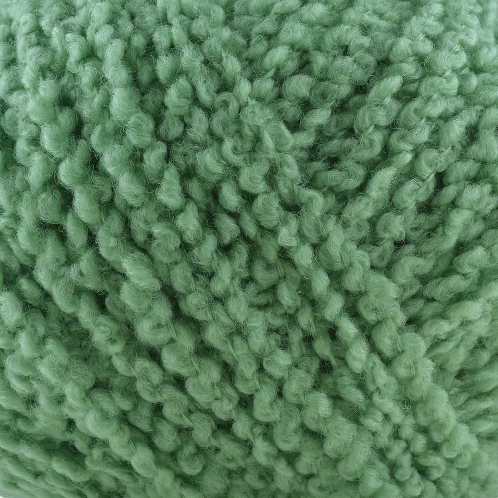 Gazzal Merino Boucle Yeşil El Örgü İpi- 3769