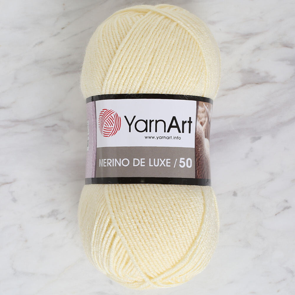 Yarnart Merino De Lüx 50 Açık Sarı El Örgü İpi - 7003