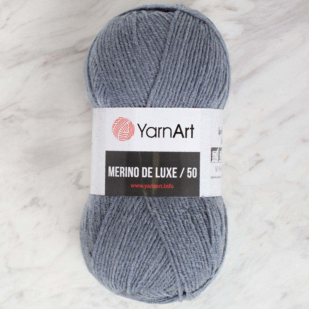 Yarnart Merino De Lüx 50 Mavi El Örgü İpi - 3864