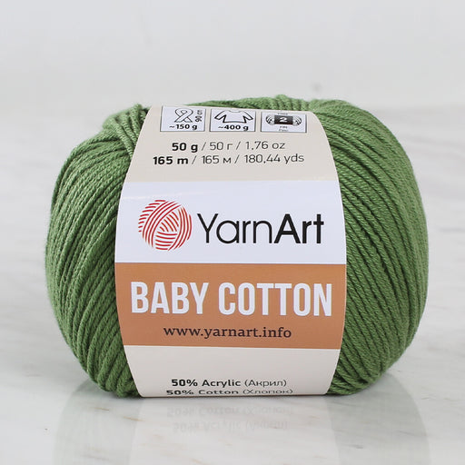 YarnArt Baby Cotton Yeşil El Örgü İpi - 441