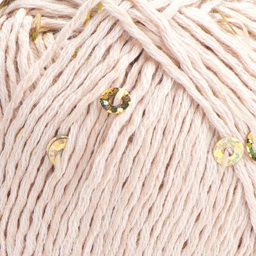 Yarnart Cotton Gold Paillettes Bej El Örgü İpi - 7104