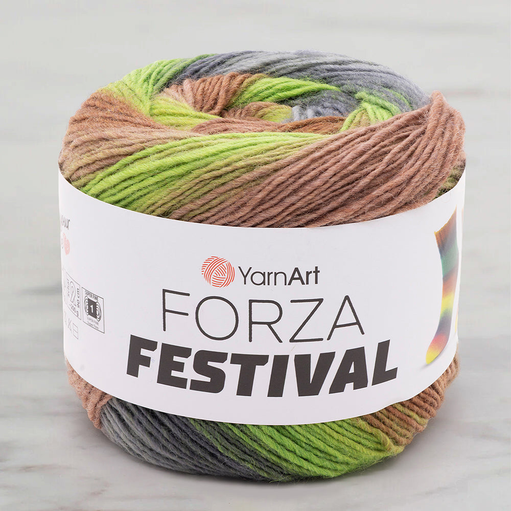 Yarnart Forza Festival Ebruli El Örgü İpi - 2910