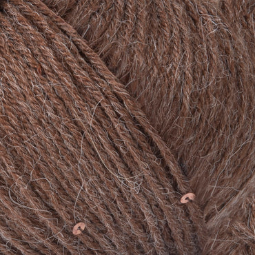 Yarnart Alpaca Gold Paillettes Kahverengi El Örgü İpi - 9315