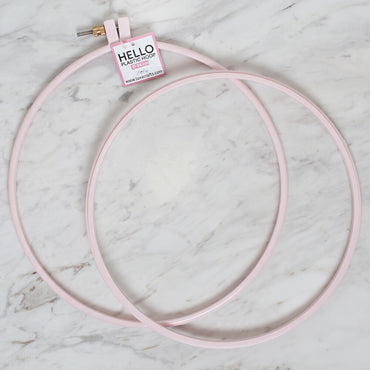 Hello Vidalı Plastik Kasnak 24 cm Pembe