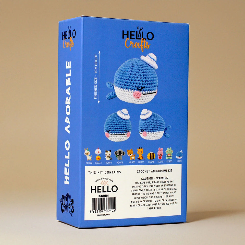 Hello Adorable Amigurumi Kiti - Wesley The Whale - KC981