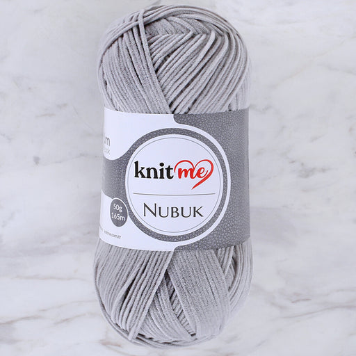 Knit Me Nubuk 50 gr Gri El Örgü İpi - 7149