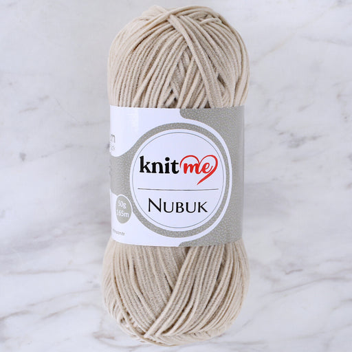 Knit Me Nubuk 50 gr Bej El Örgü İpi - 5375