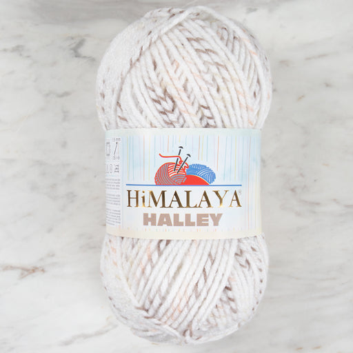 Himalaya Halley Beyaz Benekli El Örgü İpi - 78014